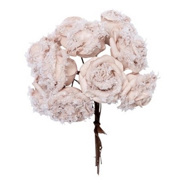 Skumrose 2.5 cm frosted rosa pr. rose.
